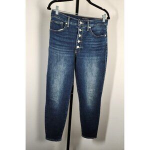 Lucky Brand Dark Wash Button Fly Skinny Dark Wash Jeans-SZ 10/30